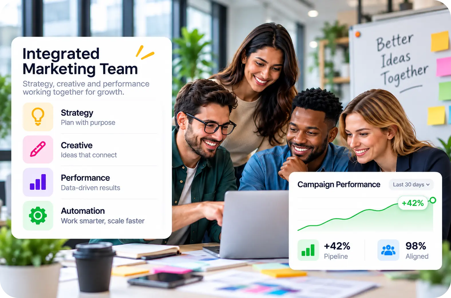 One connected team — FyerX Marketing